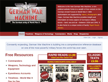 Tablet Screenshot of germanwarmachine.com